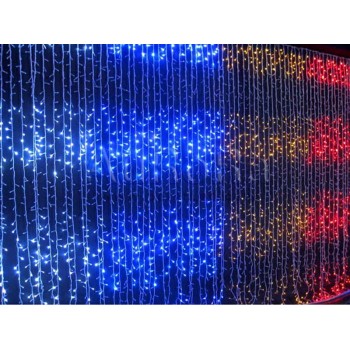 Светодиодная гирлянда "Водопад" 220V 720pcs (белый провод)